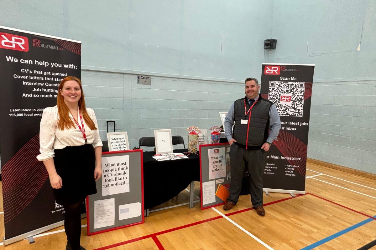 Red Recruitment team at a careers event